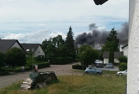 Grossbrand im Industriegebiet